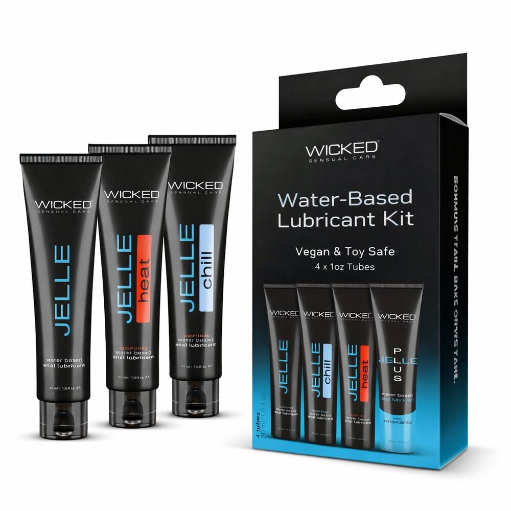 Wicked Sensual Care‎ Water-Based Personal Care Gel Kit Vegan 4 x 1oz Travel